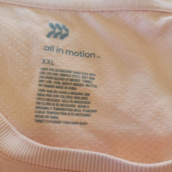 All in Motion pink active shirt size XXL WOMEN'S - Picture 4 of 4